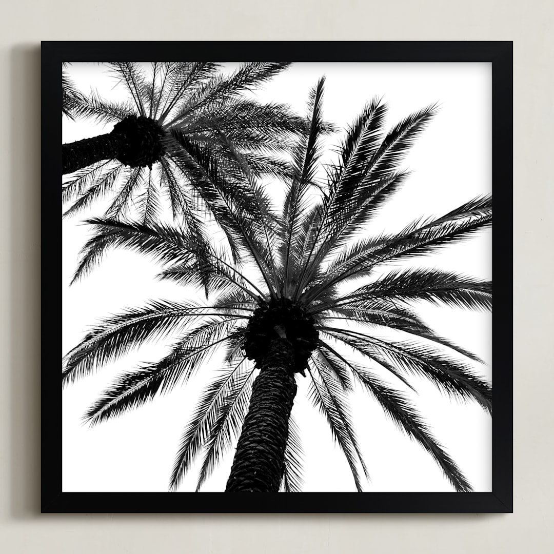 "Pattern In The Sky" - Art Print in Black and White by Leslie Le Coq - Framed