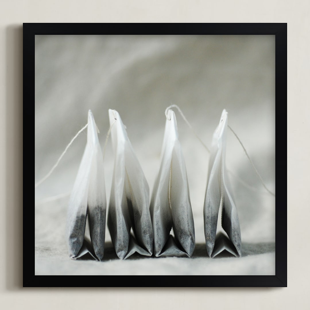 "Tea no. 3" - Art Print in Earl Grey by Brian Collins - Framed