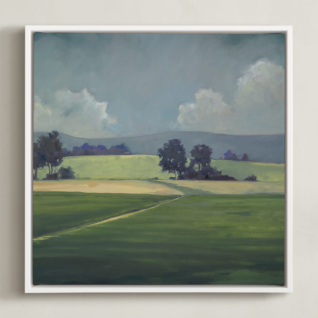 "The Way Forward" - Art Print in Midday Light by Stephanie Goos Johnson - Framed Canvas