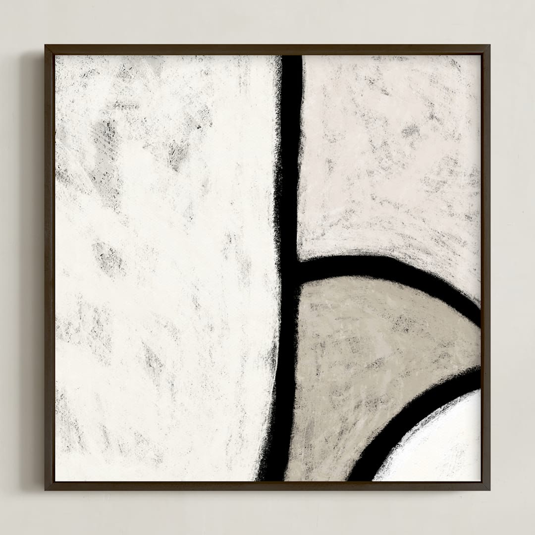 "Stucco Blocks II" - Art Print in Chaulky by Tanya Lee Design - Framed