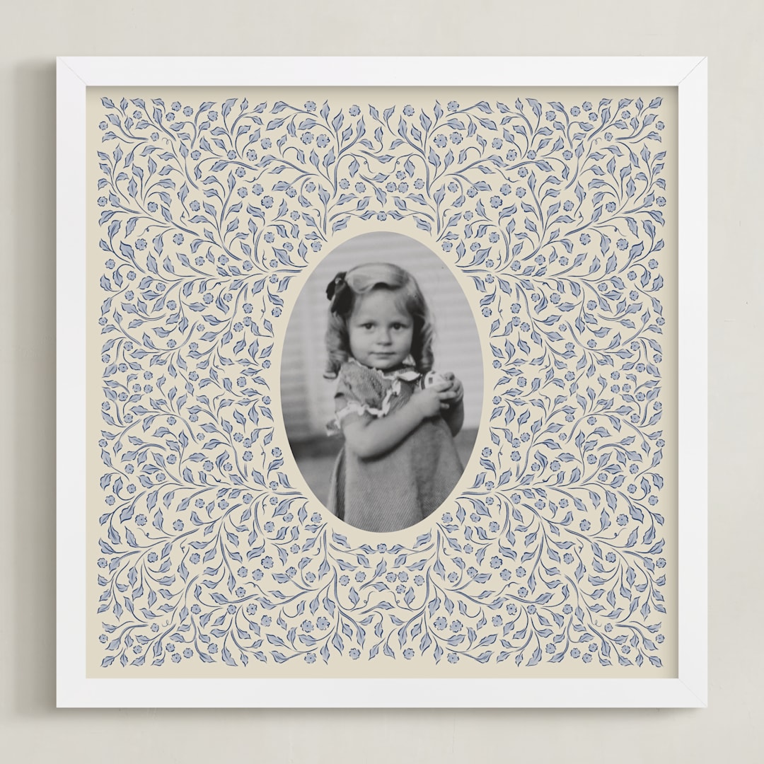 "Pendant" - Framed Photo in Sapphire by Grae - Framed