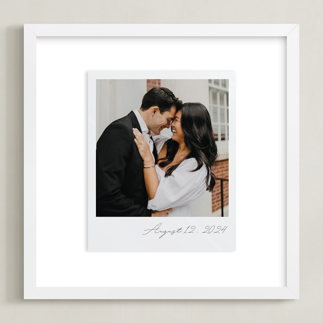 "Classic Snap: Square Framed Photo" - Framed Photo in Quartz by Minted - Framed
