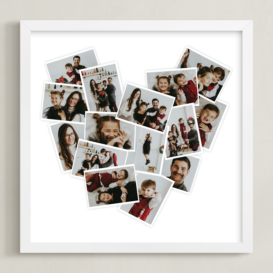 "Heart Snapshot Mini: Framed Photo" - Framed Photo in White by Minted - Framed