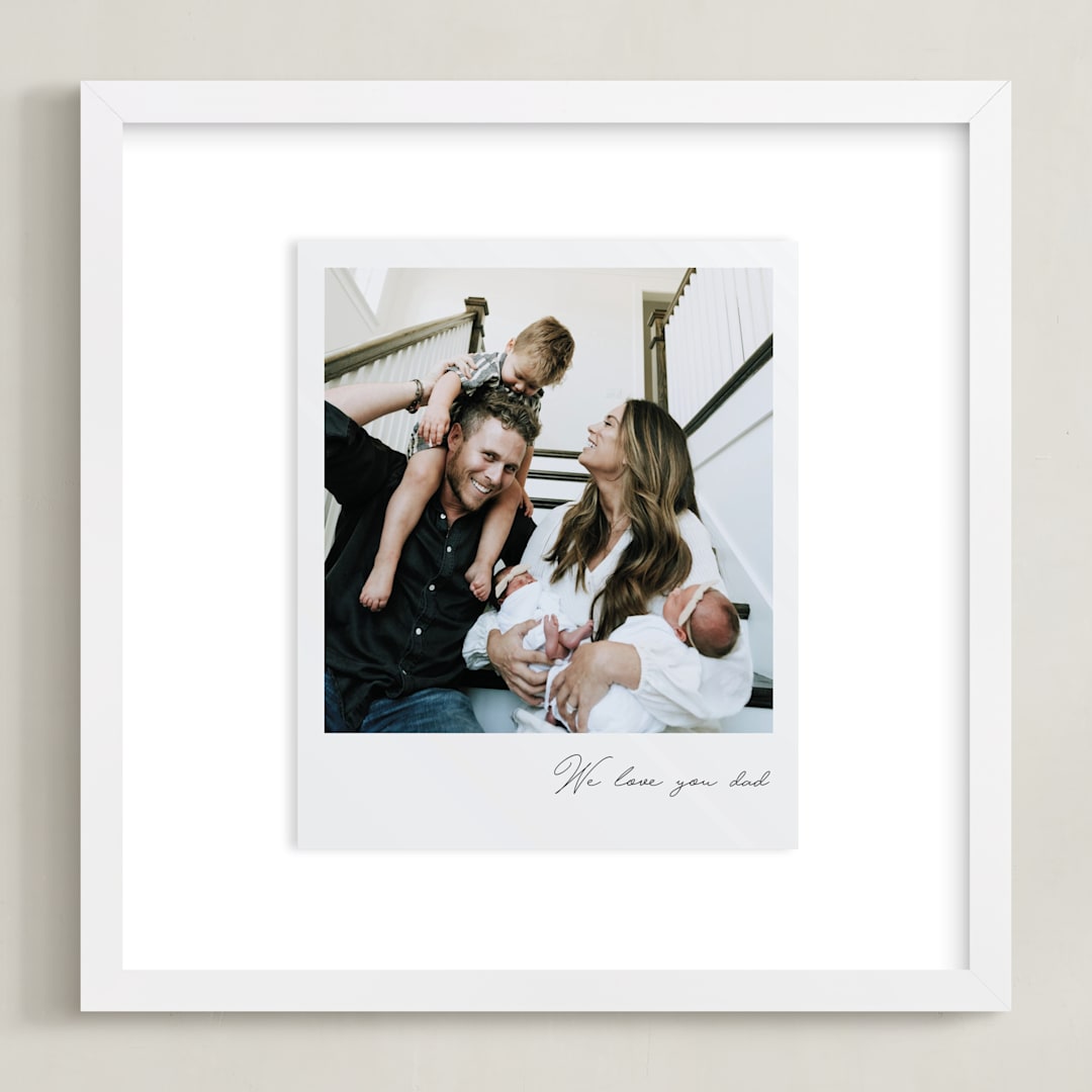 "Classic Snap: Square Framed Photo" - Framed Photo in Quartz by Minted - Framed