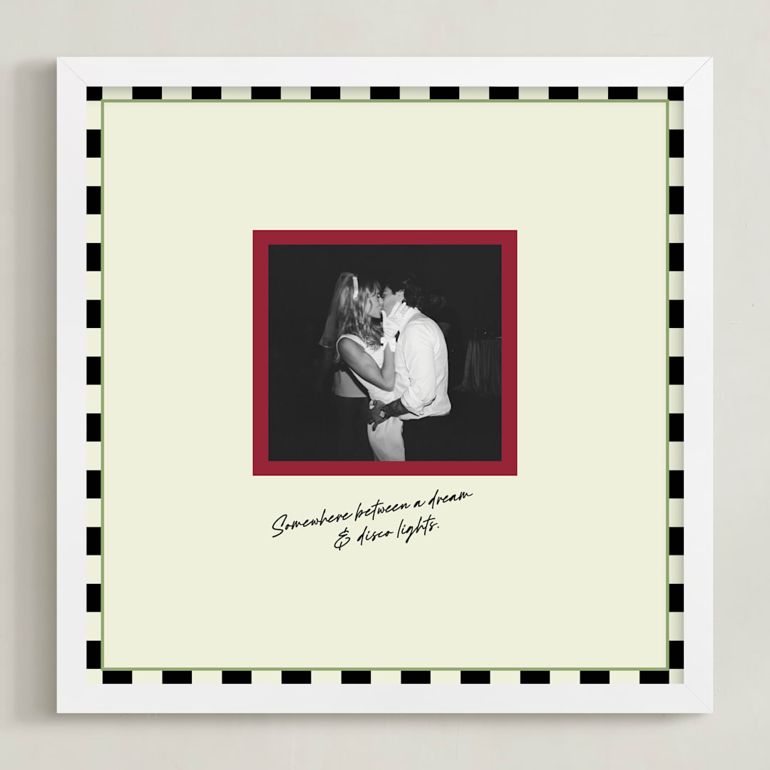 "Checkmate" - Framed Photo in Greenie by Helena Vitto - Framed