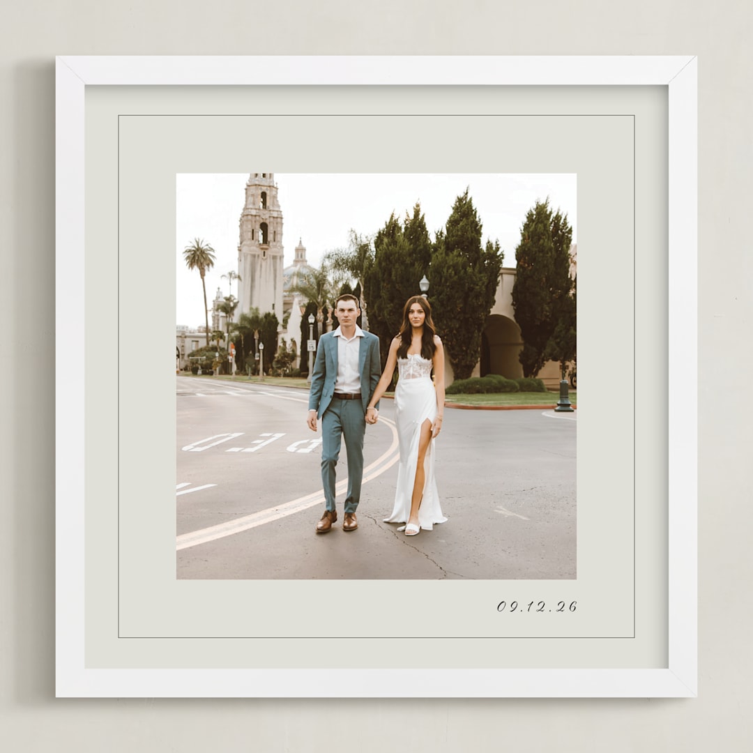 "Love Story" - Framed Photo in Opal by Nicoletta Savod - Framed