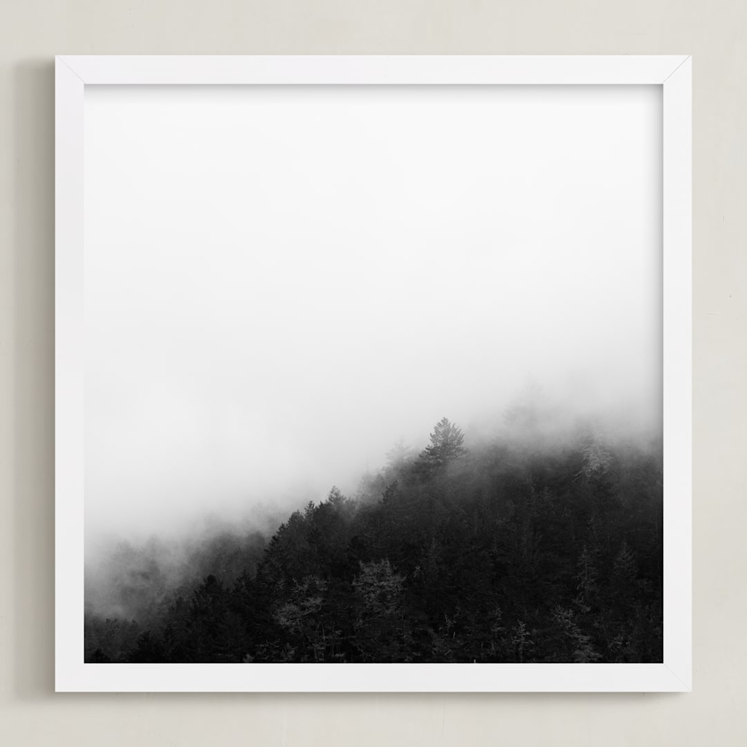 "Mystify" - Art Print in Black and White by Jessica C Nugent - Framed