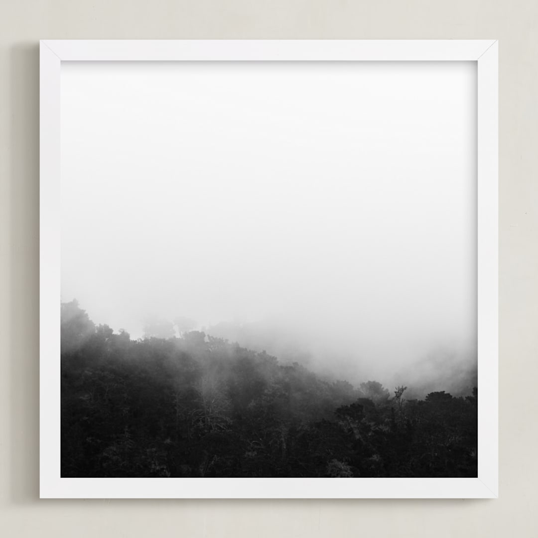 "Bewilder" - Art Print in Black and White by Jessica C Nugent - Framed