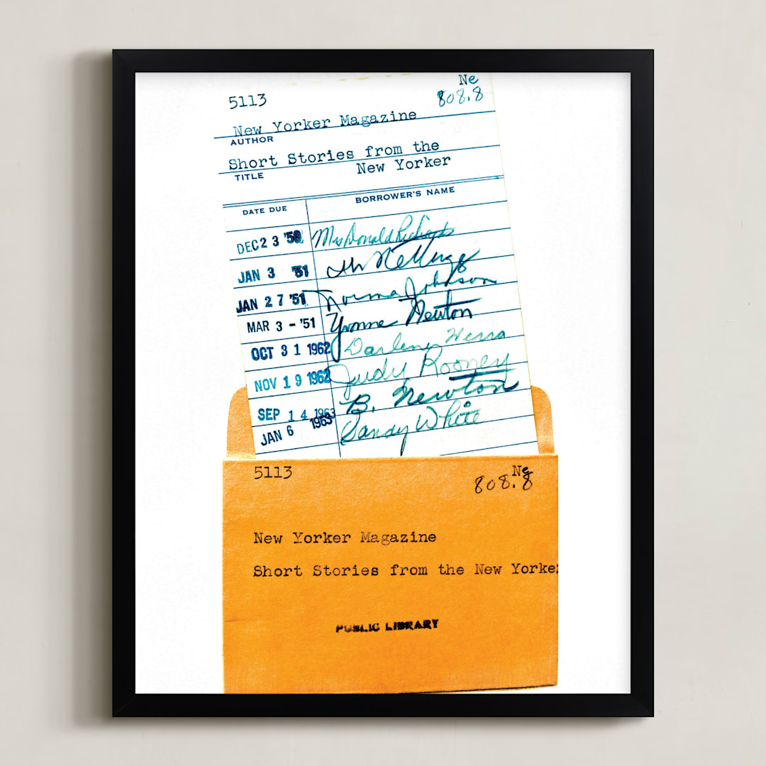 "Something Borrowed " - Art Print in Peach by Sheila Corcoran - Framed