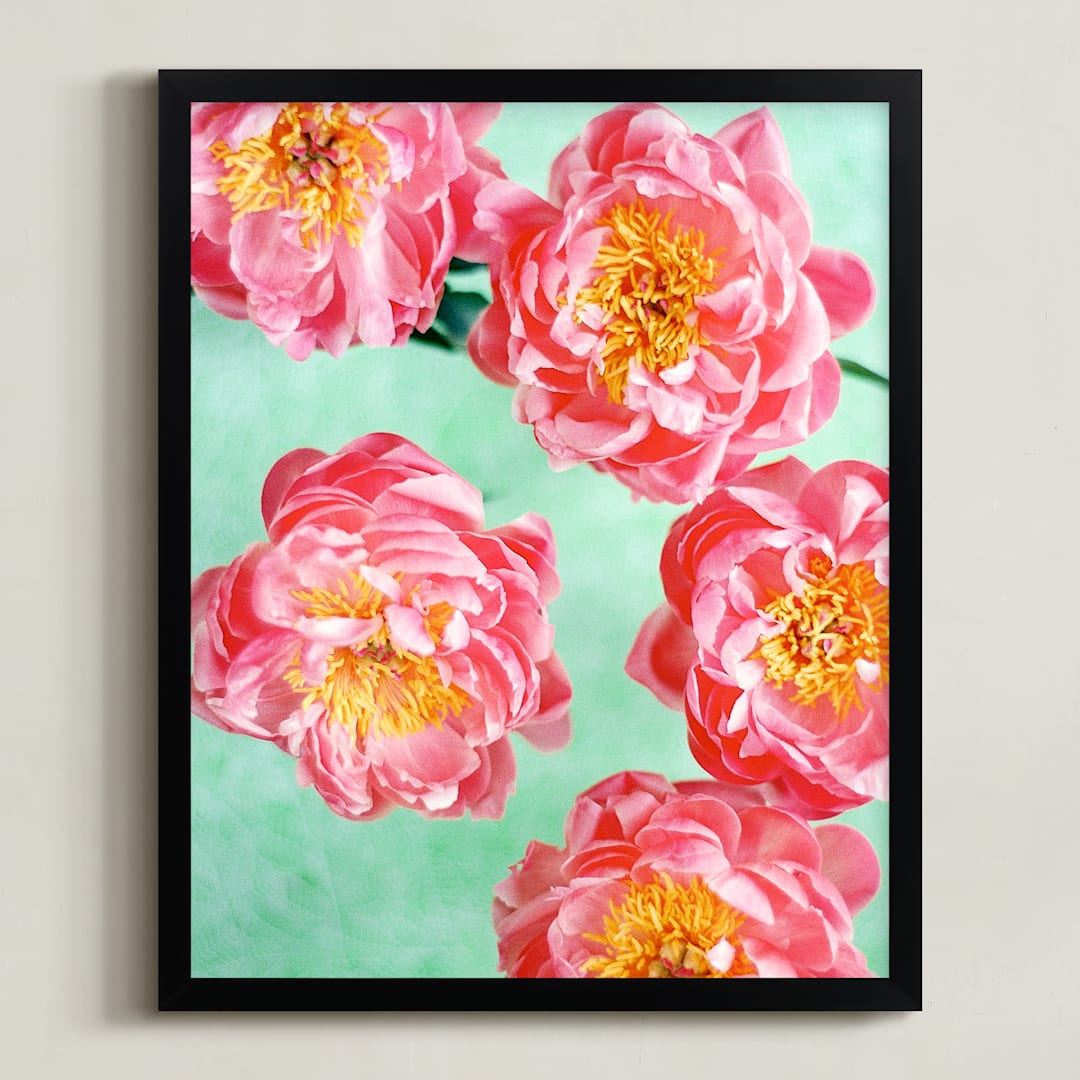 "Titania" - Art Print in Peony Pink by Kristin Muntean - Framed