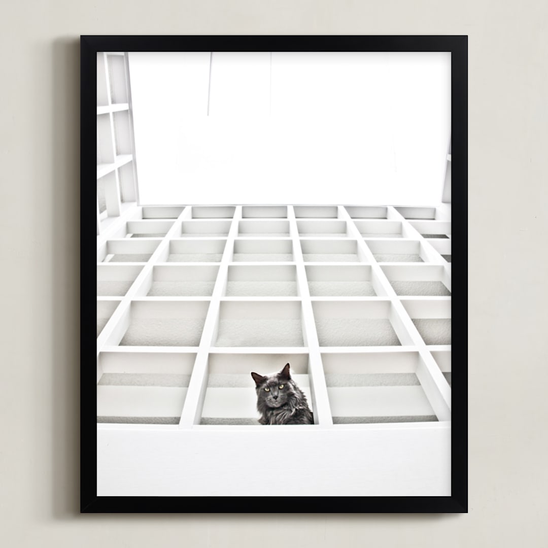 "Sophies Jungle" - Art Print in Black and White by Katrina Leandro - Framed