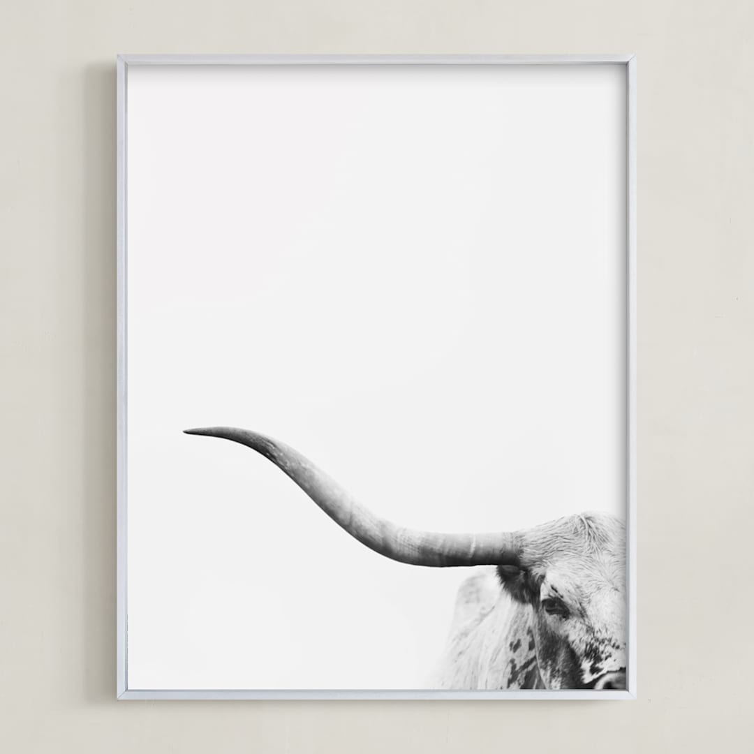 "Brandir" - Art Print in Charcoal by Amy Carroll - Framed