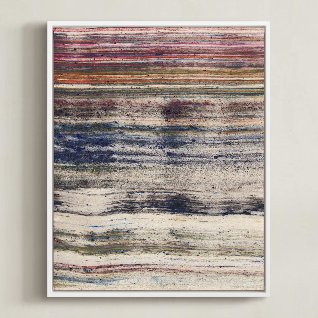"woven colors II" - Art Print in Woolen by Sumak Studio - Framed Canvas
