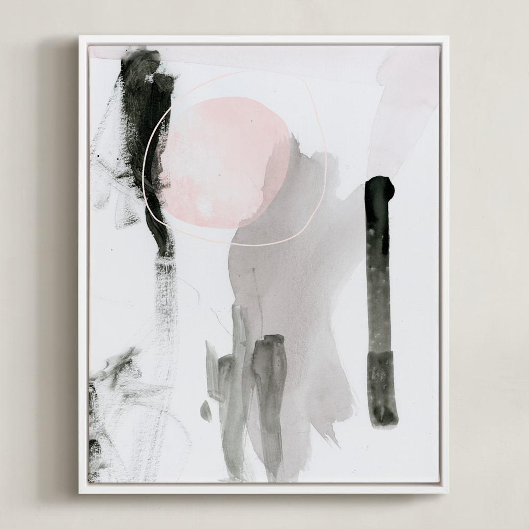 "Son" - Art Print in Noir by Lori Wemple - Framed Canvas