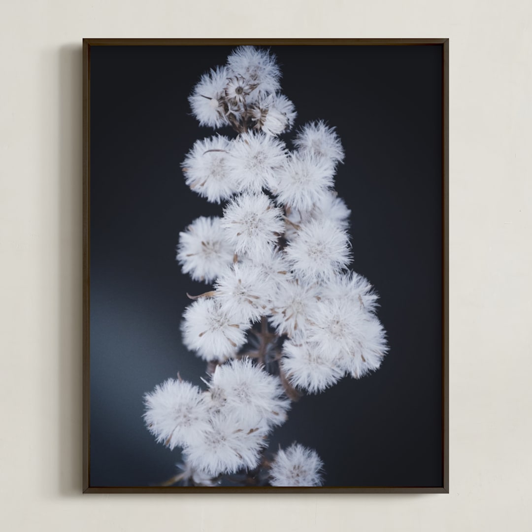 "Dressed for winter" - Art Print in Aegean by Johanna Phillips Huuva - Framed