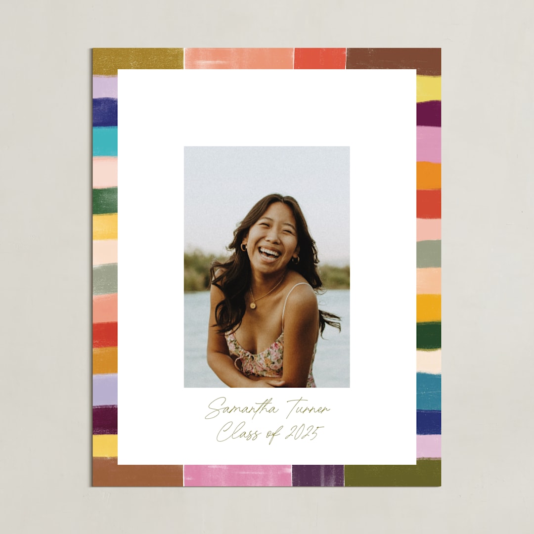 "Colorful Tiles: Portrait Framed Photo" - Framed Photo in Olive by Sierra Lee - Unframed