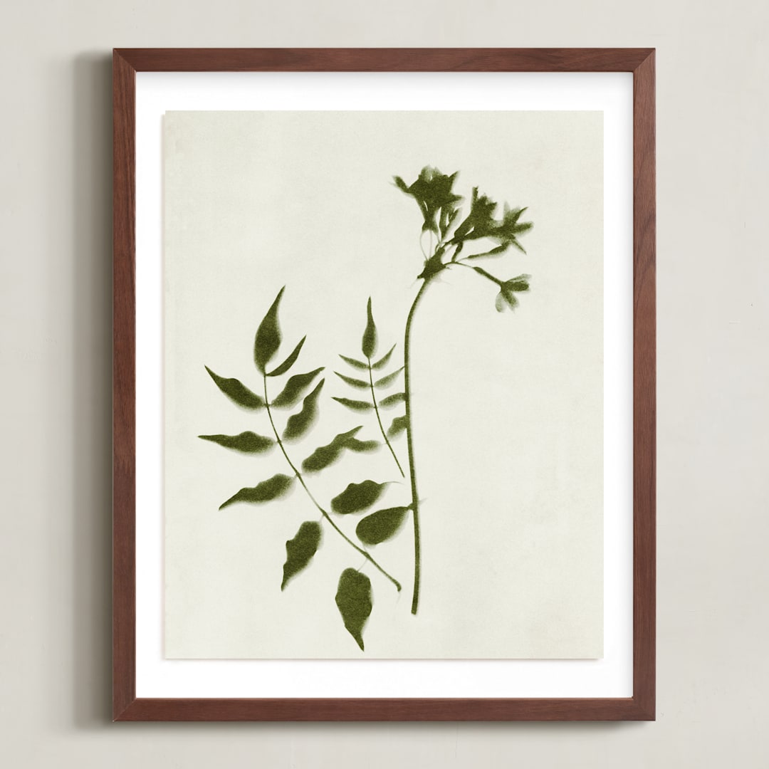 "Foraged II" - Art Print in Verdant by Kamala Nahas - Framed