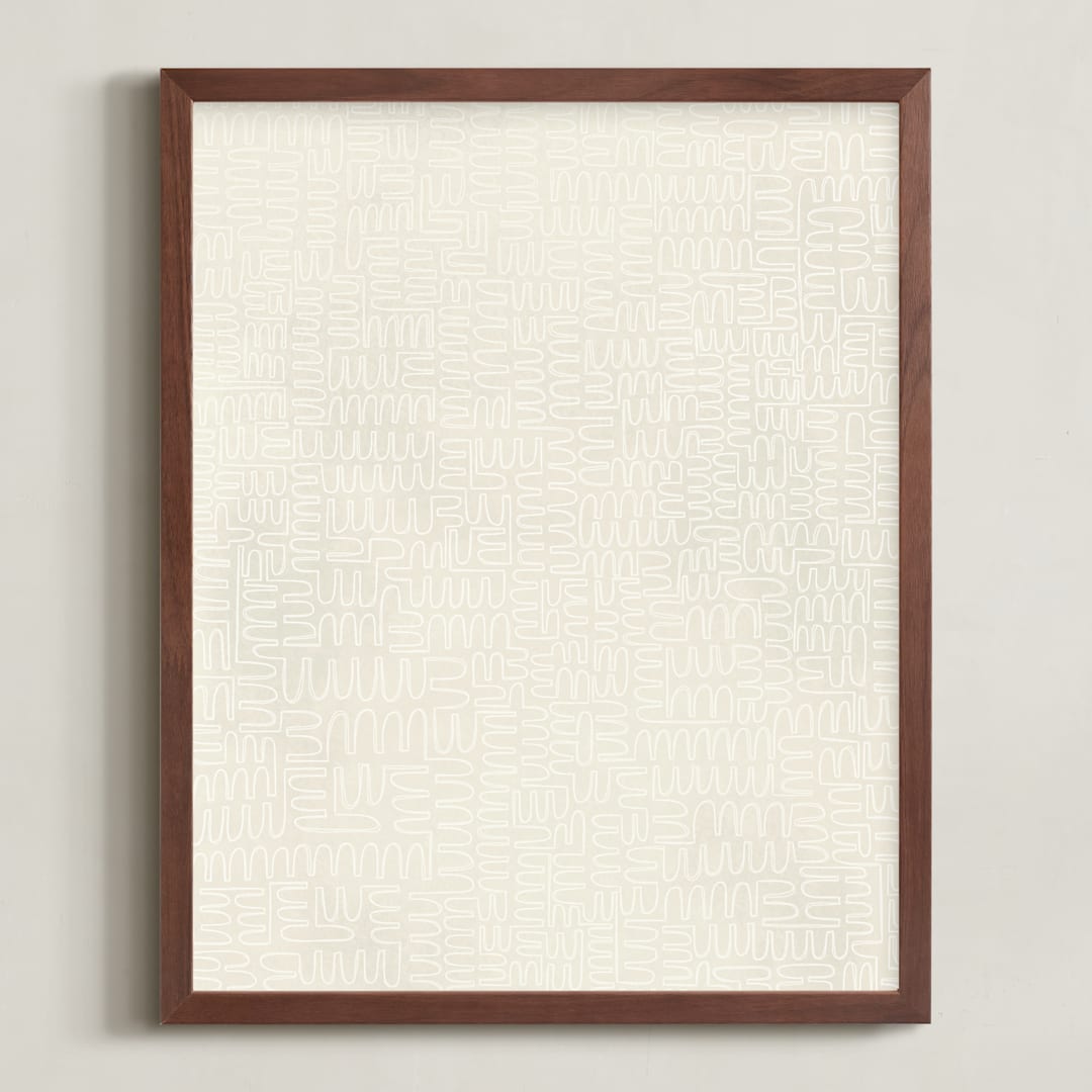 "Sandstone Etching" - Art Print in Sandstone by Emily Kariniemi - Framed