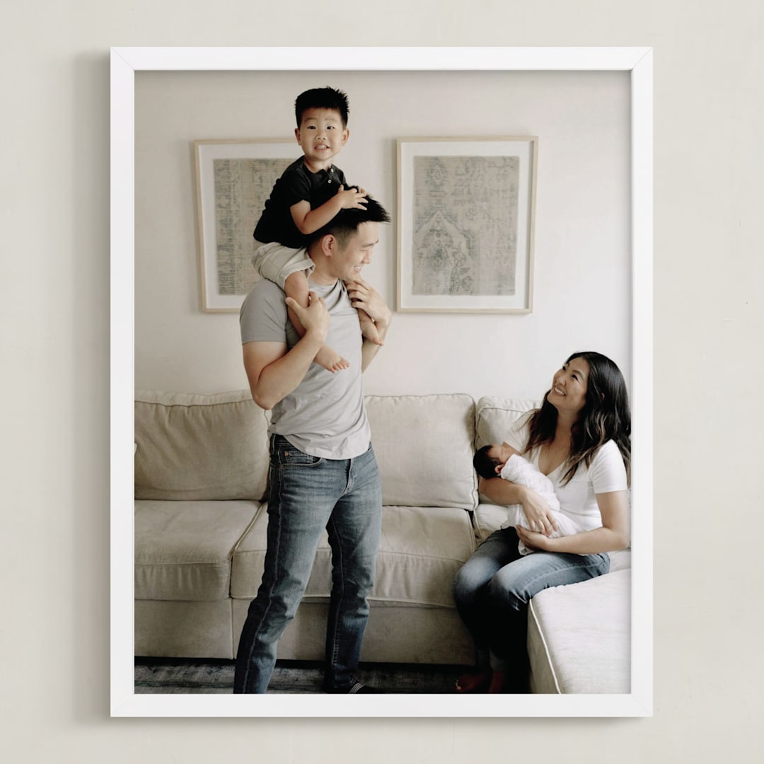 "The Big Picture: Mother's Day Framed Photo" - Framed Photo in White by Minted - Framed