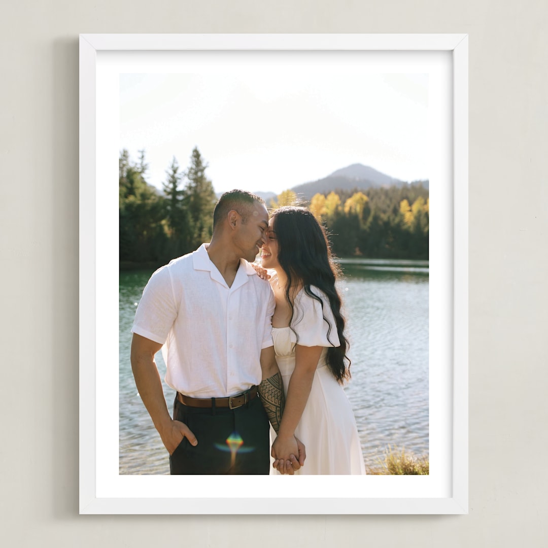 "The Big Picture: Valentine's Framed Photo" - Framed Photo in White by Minted - Framed