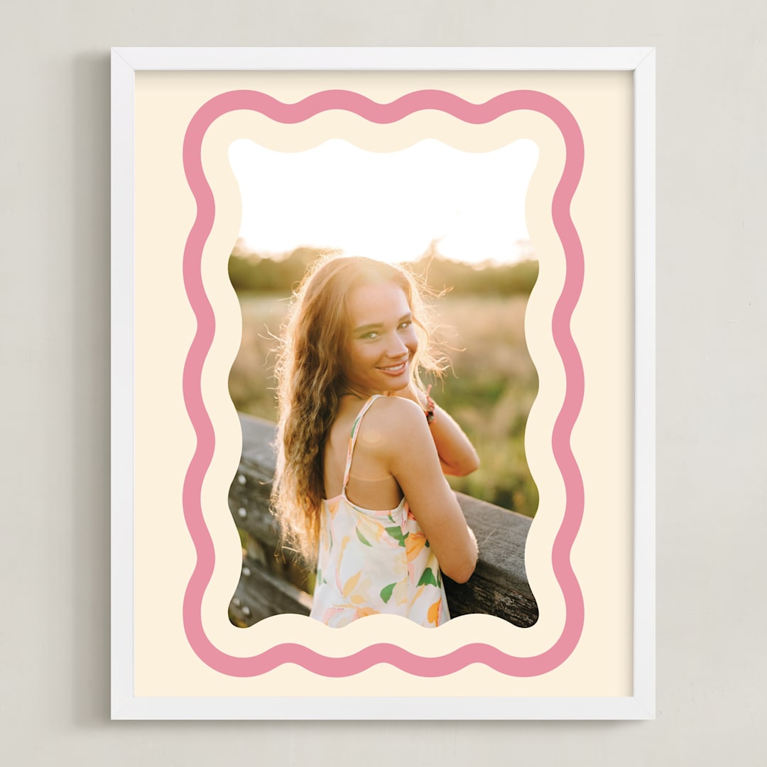 "Wavy: Framed Photo" - Framed Photo in Seashell by Robert and Stella - Framed