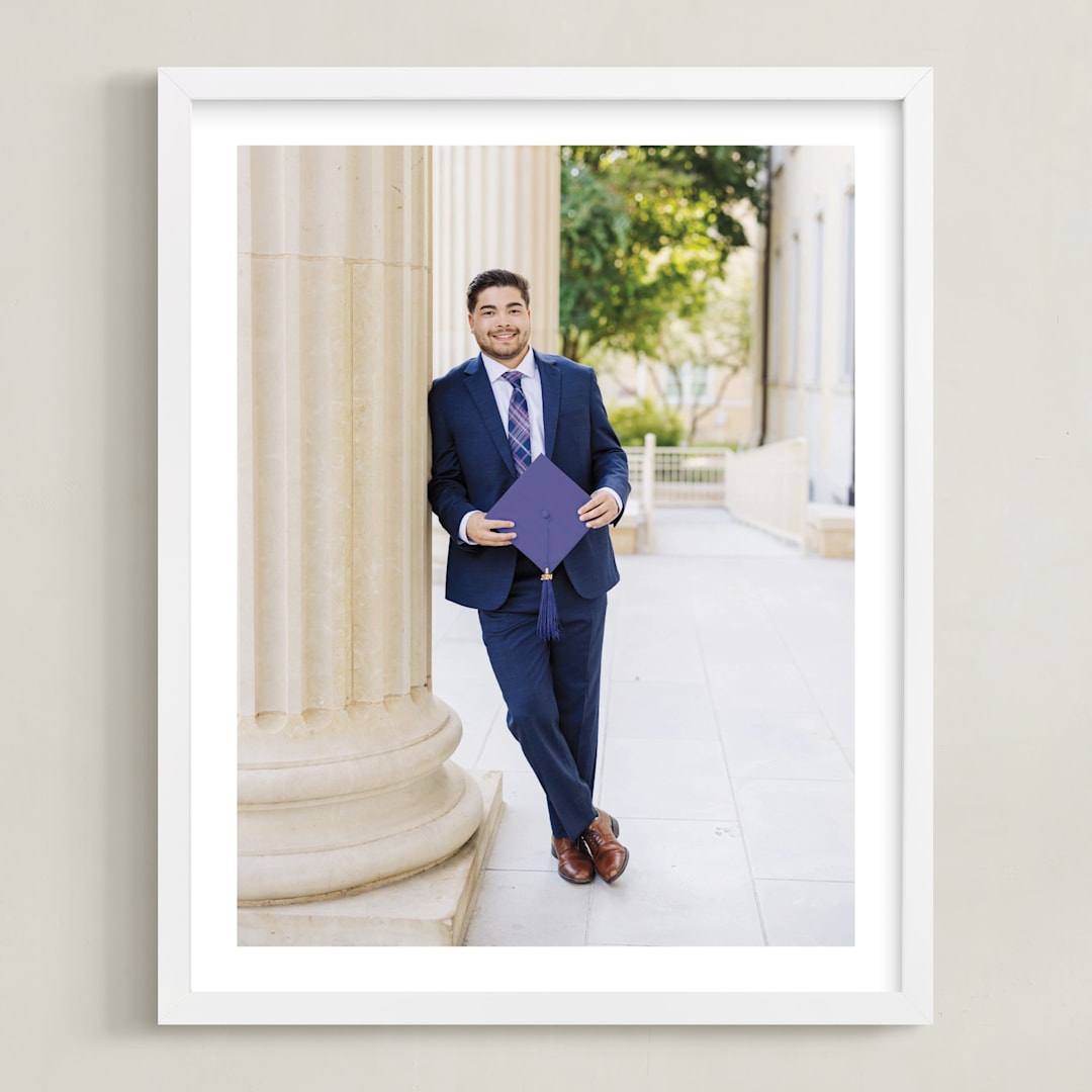 "The Big Picture: Graduation Framed Photo" - Framed Photo in White by Minted - Framed