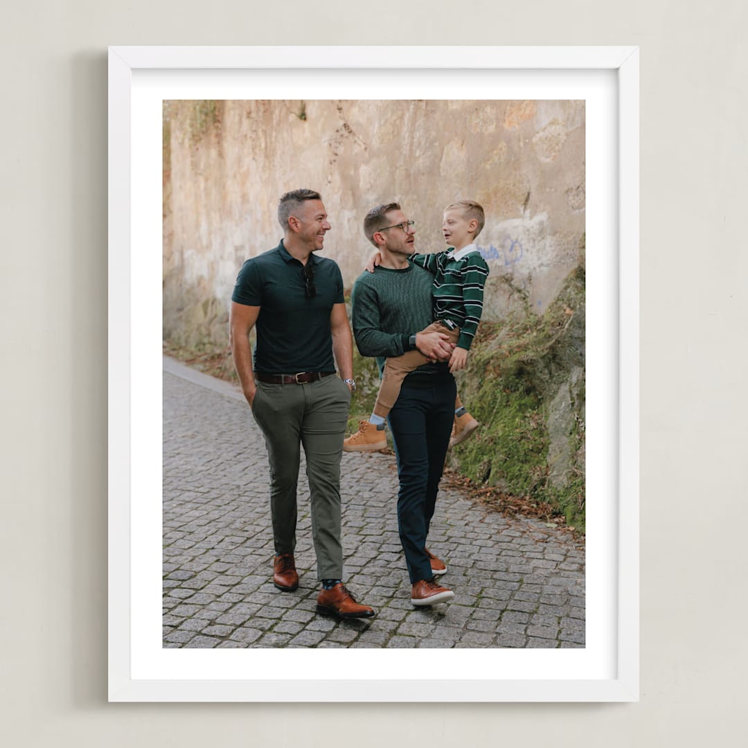"The Big Picture: Father's Day Framed Photo" - Framed Photo in White by Minted - Framed