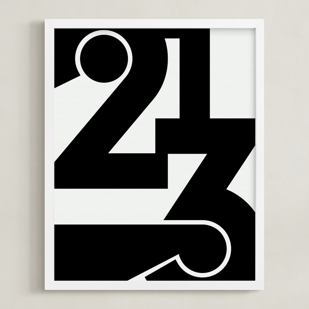 "LA  213" - Art Print in Black and White by Jennifer Morehead - Framed