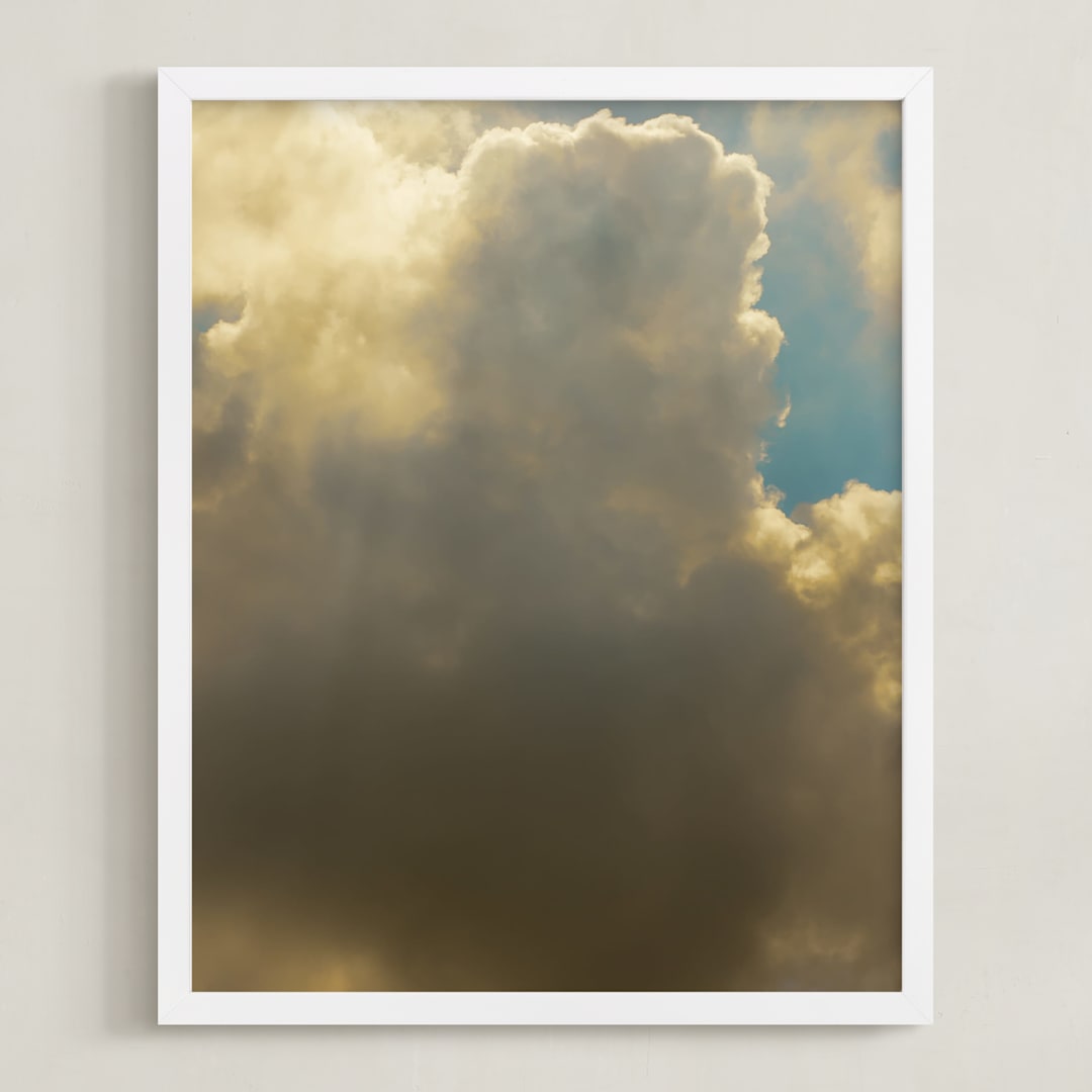 "Clouds #4" - Art Print in Dramatic Clouds by Tal Paz-Fridman - Framed