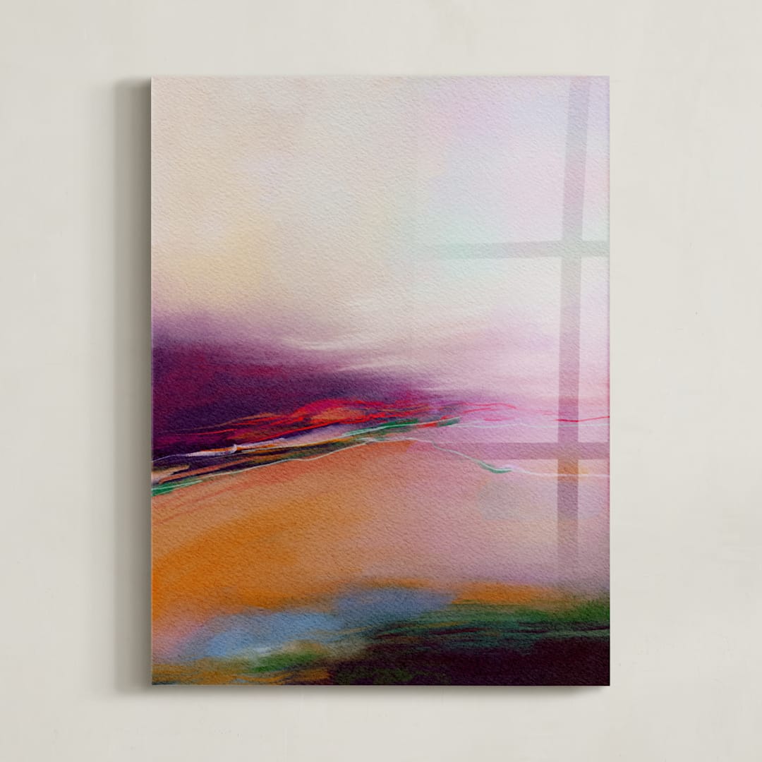 "Fall for it" - Art Print in Squash by Shraddha Dharia - Modern Frameless