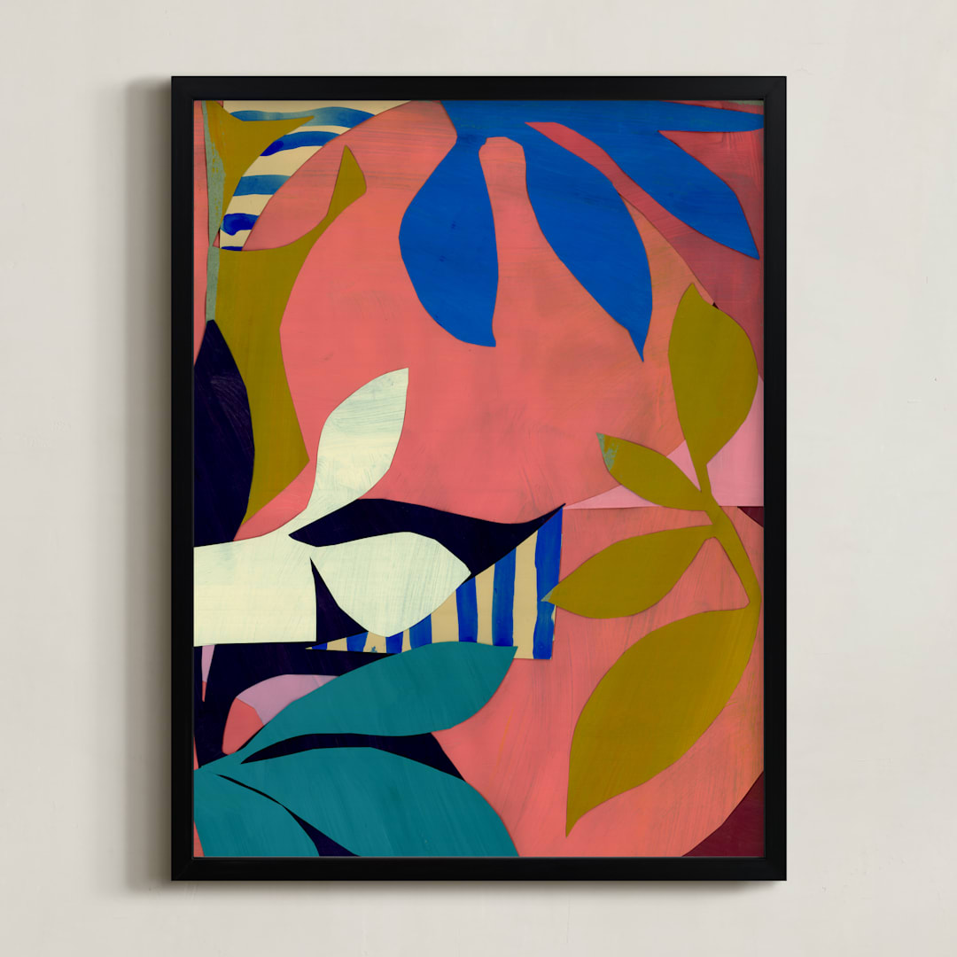 "Sun Will Shine" - Art Print in Petal by cyrille gulassa - Framed