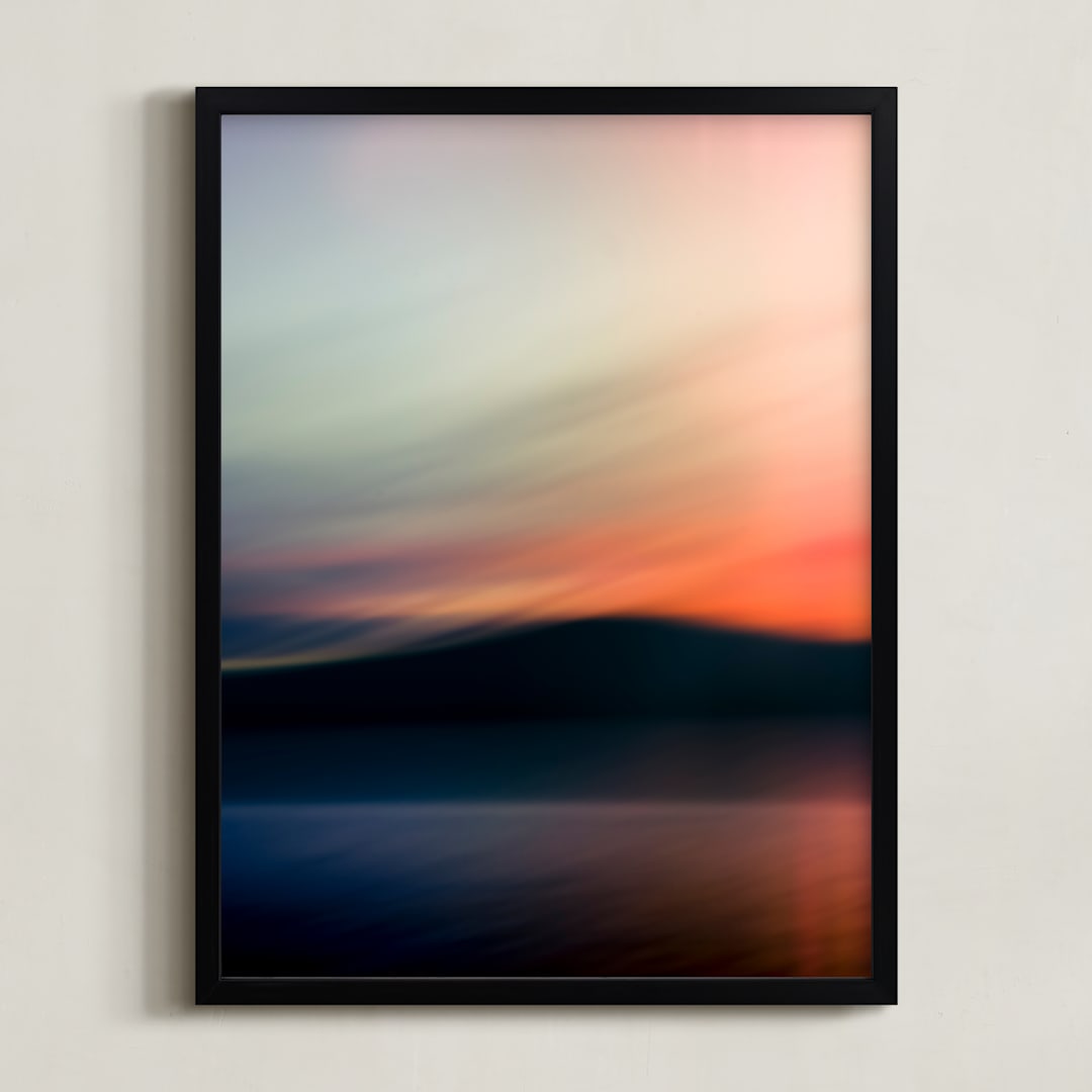 "Between Dreams II" - Art Print in Dusk by Kamala Nahas - Framed