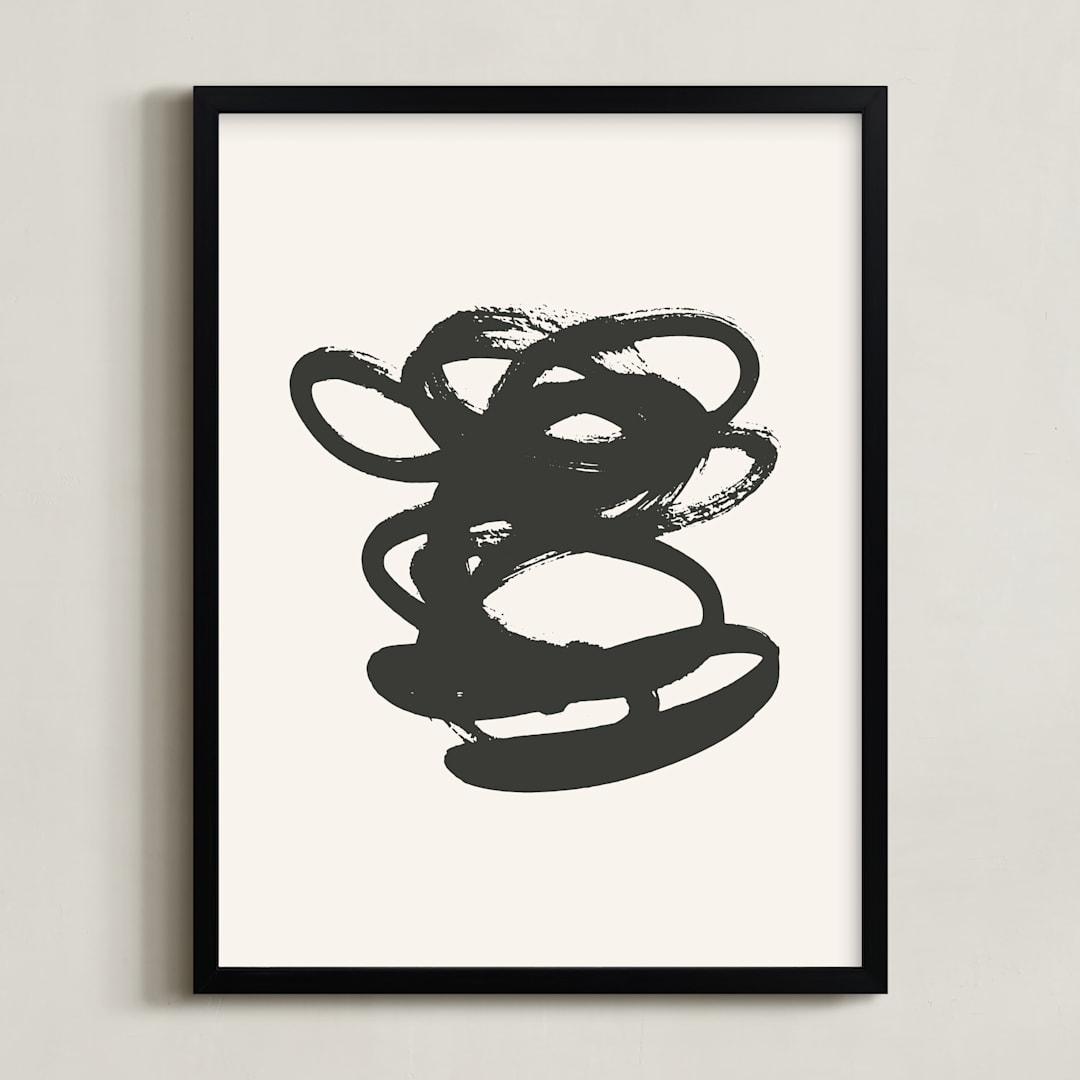 "Morning Meditation no. 2" - Art Print in shadow by Sara Hicks Malone - Framed