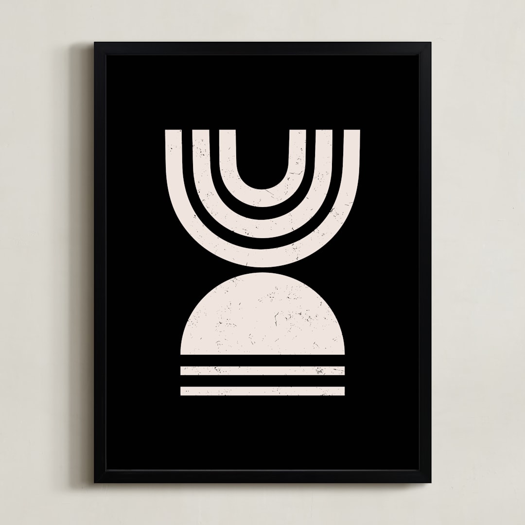 "Rituals II" - Art Print in Obsidian by Iveta Angelova - Framed