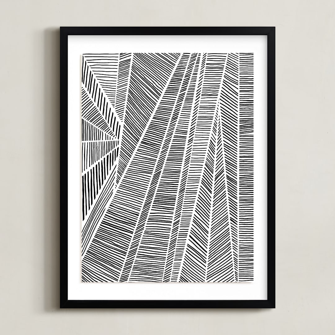 "Merging" - Art Print in Midnight by raven erebus - Framed