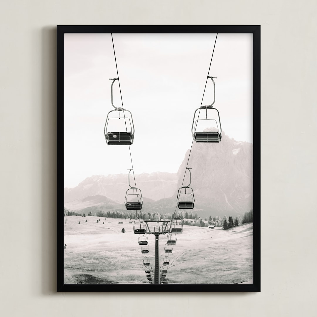 "Lift" - Art Print in Steel by Ellen Schlegelmilch - Framed