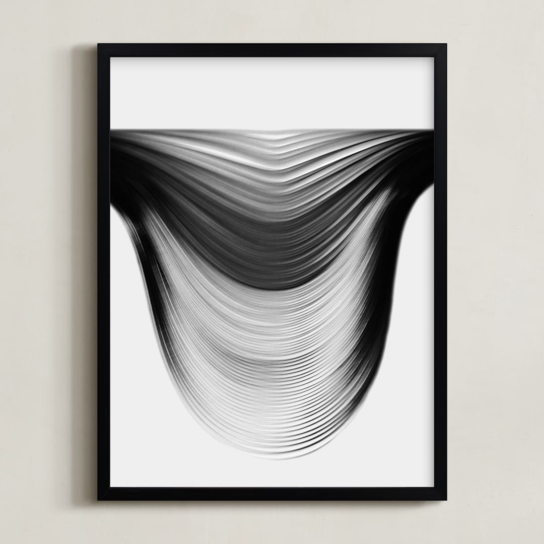 "Aligned" - Art Print in Onyx by Shannon Kohn - Framed
