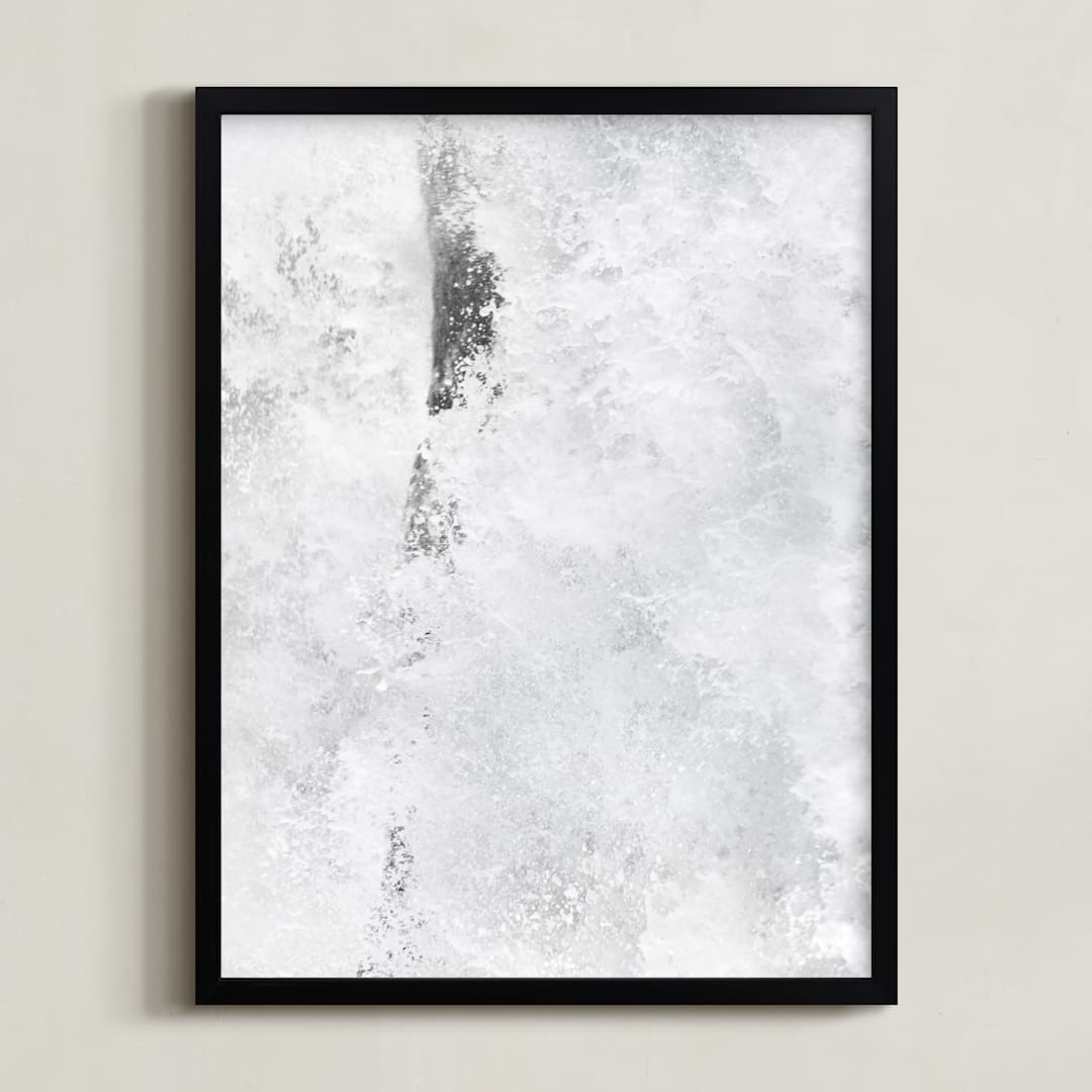 "rush I" - Art Print in monochrome by Kamala Nahas - Framed