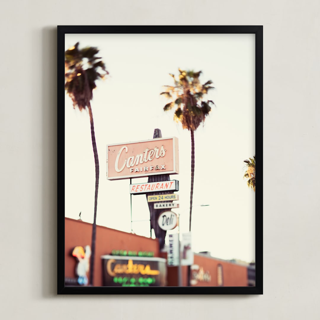 "Canter's" - Art Print in Sunset Blvd by Vera Mladenovic - Framed