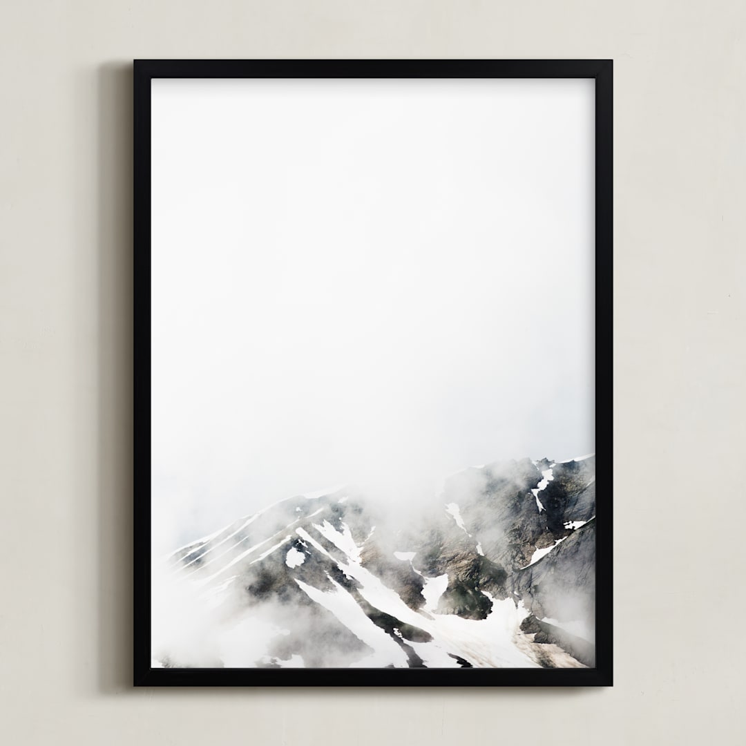 "Shroud" - Art Print in Fog by Heather Deffense - Framed