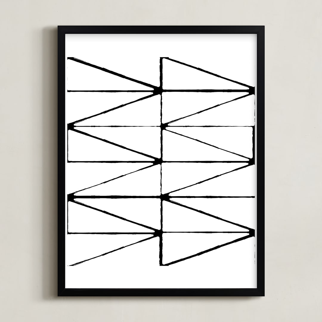 "visionary 2" - Art Print in deep black by trbdesign - Framed