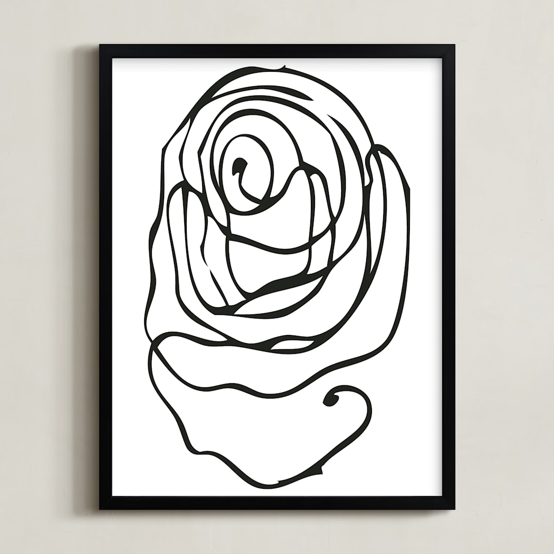 "perinuclear no.2" - Art Print in Coal Black by Stephanie Nowotarski - Framed