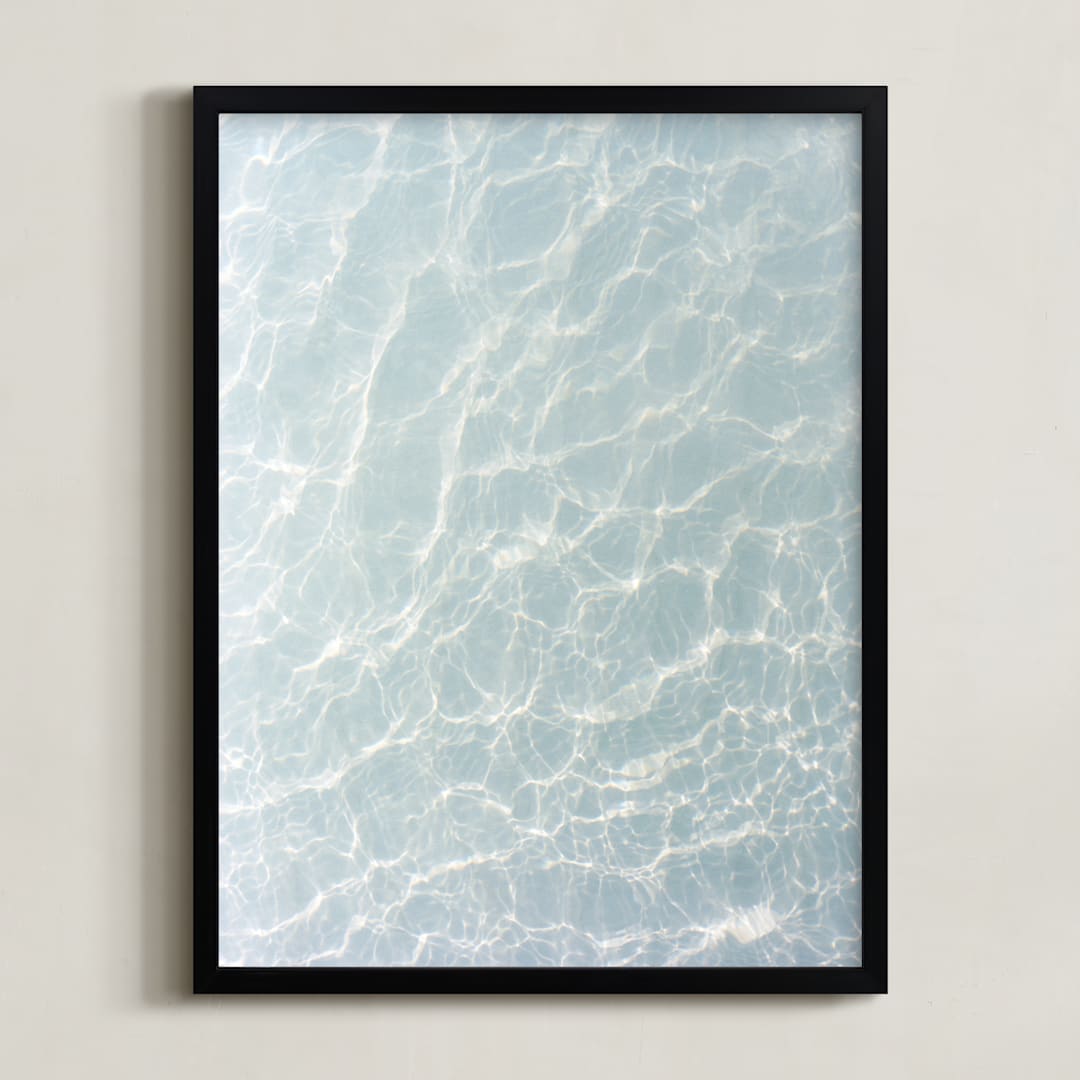 "Wave Patterns" - Art Print in Tide by Tommy Kwak - Framed