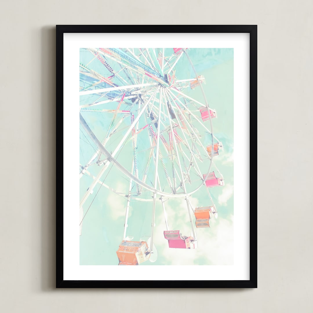 "Fair Days 4" - Art Print in Candy by Shannon Howard - Framed