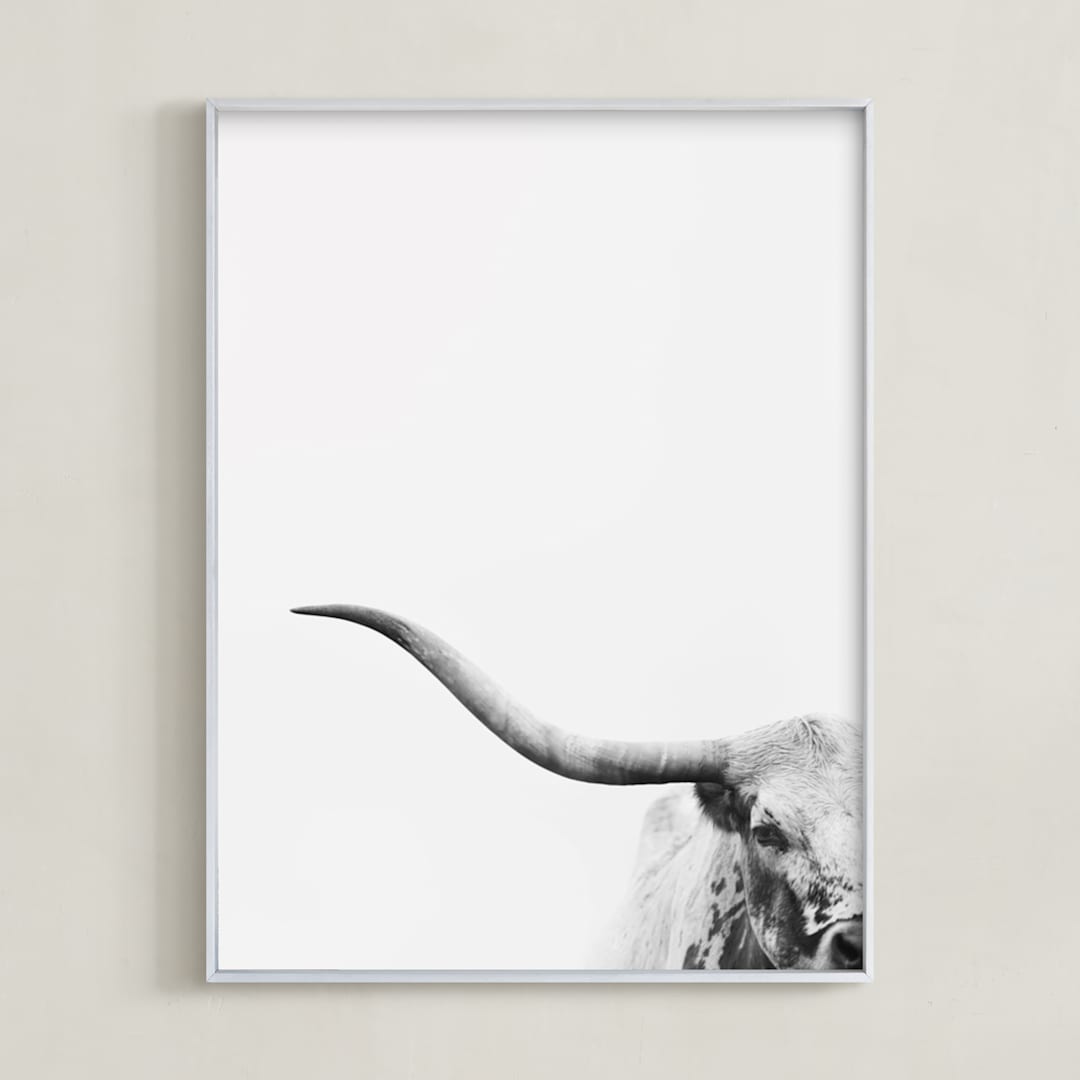 "Brandir" - Art Print in Charcoal by Amy Carroll - Framed