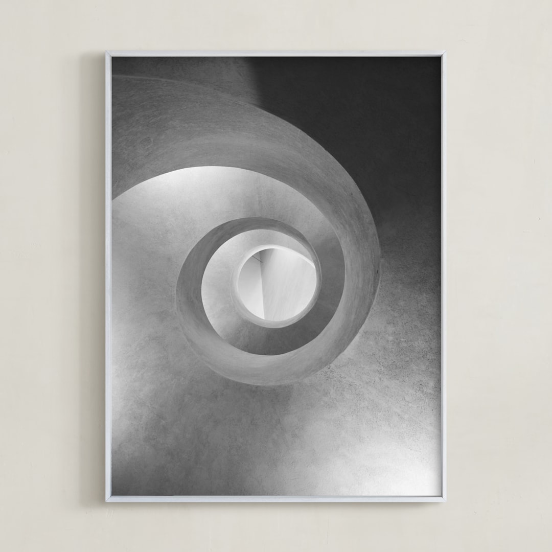 "Vertigo" - Art Print in monochrome by lulu and isabelle - Framed