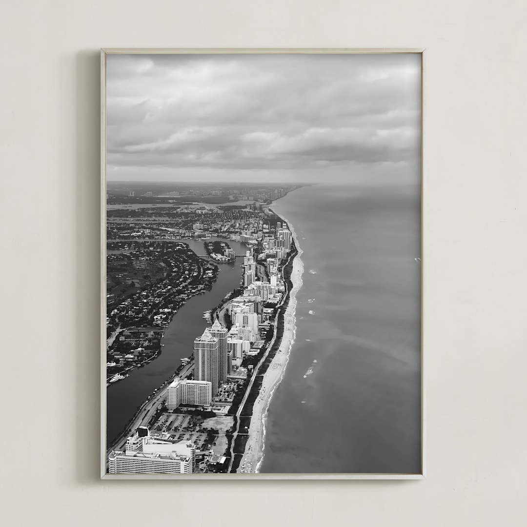 "from flying" - Art Print in smoky by Tae Lee - Framed