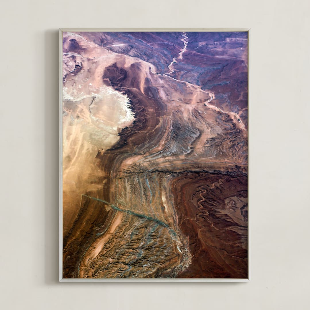"Earth Poetry" - Art Print in Colorado Earth  by Elena Kulikova - Framed