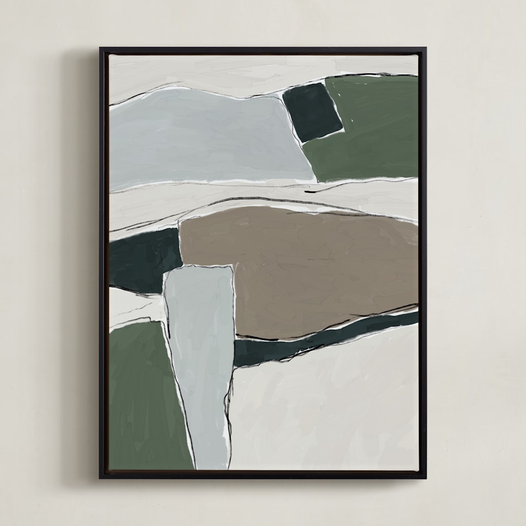 "Summer Valley 3" - Art Print in Soil by Iveta Angelova - Framed Canvas