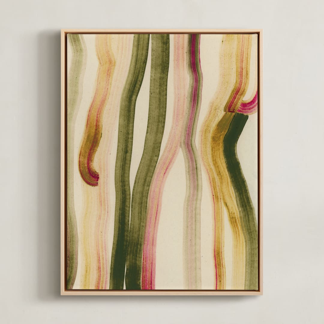 "Rhizomes" - Art Print in Stem by Sumak Studio - Framed Canvas
